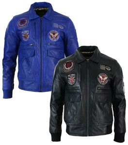 mens black flying jacket