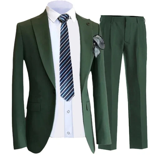 Pants Vest Men Suits Dress 3 Piece Set Male Blazers Wedding Jacket Coat Trousers - Picture 40 of 50