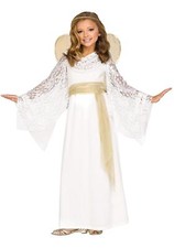 Angel Maiden Girls Halloween Fancy-Dress Costume for Child Medium 8-10