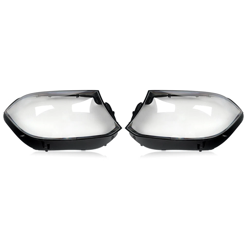 一对车头灯镜头盖透明适用于梅赛德斯奔驰 GLS X166 GLS450 GLS550 16-19 — 第 3/4 张图片