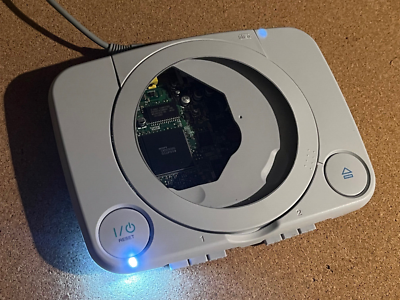 PS1 Sony PlayStation Transparent Shell Custom SCPH-101 Case