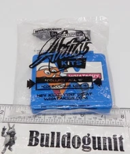 New 2003 Blue Whataburger Artist Kits Whataguy Whatapals Kids Meal Toy