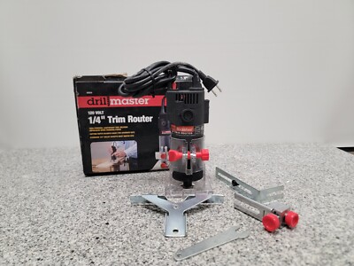 Drill Master 120 volt 1/4'' Trim Router (Model 64314) a-x