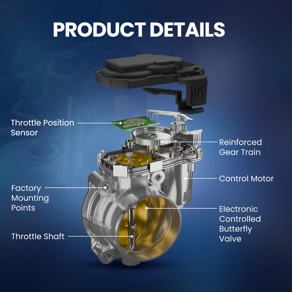 S20123 Throttle Body for Lexus ES330 RX400h Toyota Camry Sienna Solara 3.0L 3.3L - Image 3 of 4