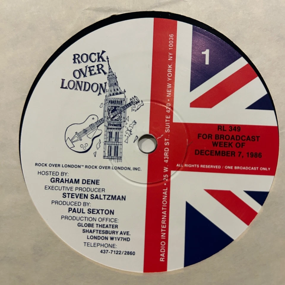 Lot of 3 Westwood One Radio Networks LPs - Rock Over London 1980's 5 Discs RARE - Image 3 of 4