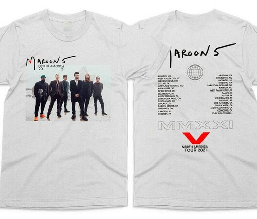 Maroon 5 On Tour 2021 Shirt, Vtg 