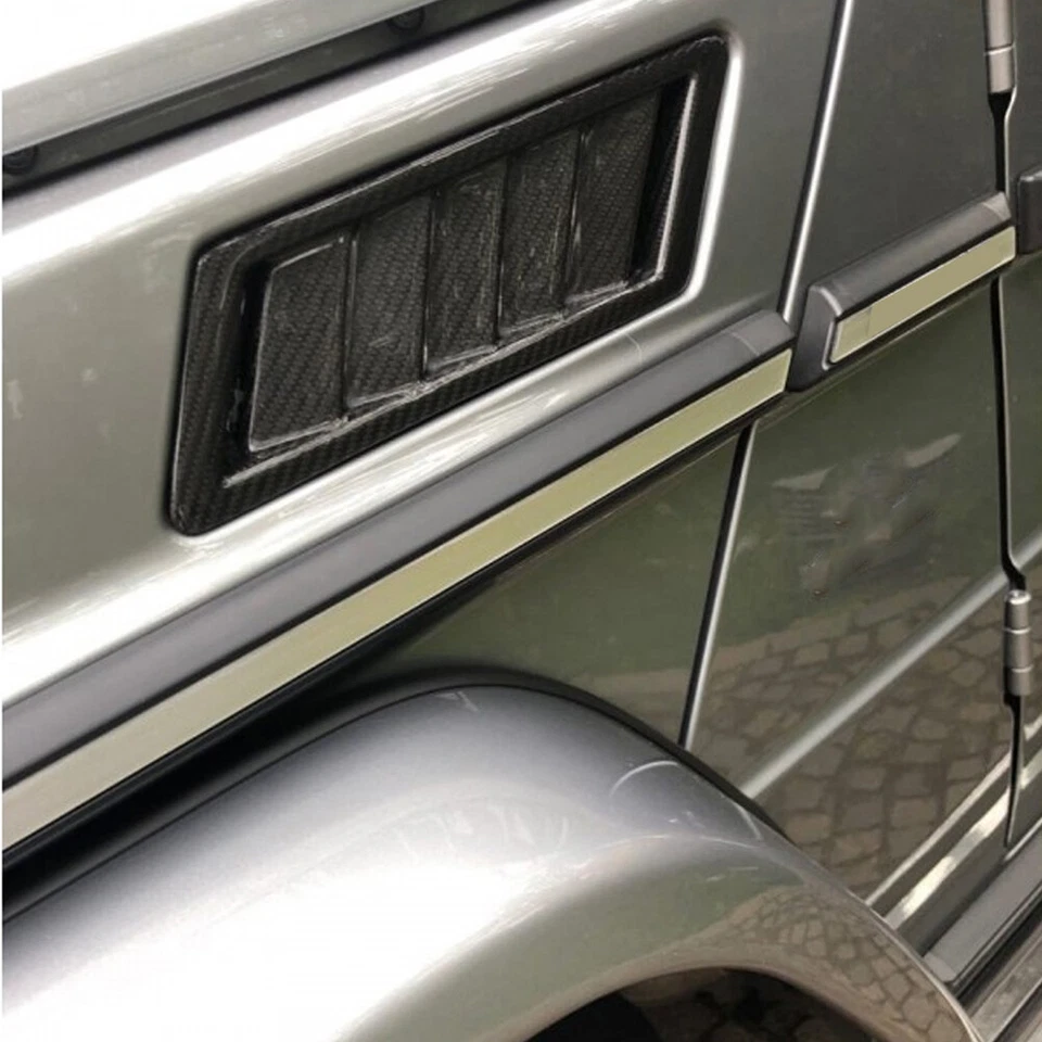 Guardabarros de ventilación lateral de fibra de carbono para Mercedes Benz G Wagon W463 G55 G63 G65 Foto 3 de 4