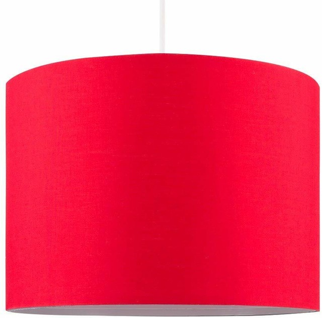 Large Drum Ceiling Light Shade Easy Fit Mocha Modern Home Lighting