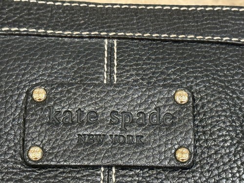 Kate Spade Black Pebbled Leather Barrel Shoulder Handbag / Purse EUC - Bild 2 von 23