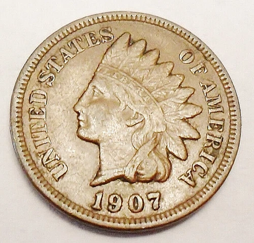 1907 P Indian Head Cent Penny  *XF - EXTREMELY FINE*   **FREE SHIPPING**
