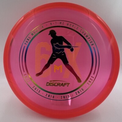 Discraft Paul Mcbeth 6x Cryztal Luna Disc Golf New 173-174g RAINBOW FOIL STAMP