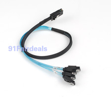 Mini SAS SFF-8087 36Pin to 4 SATA 7PIN HD Splitter Breakout Cable Connector 50cm
