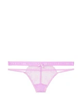 Victorias Secrets Very Sexy Violet Logo & Lace Thong Panty X-LARGE