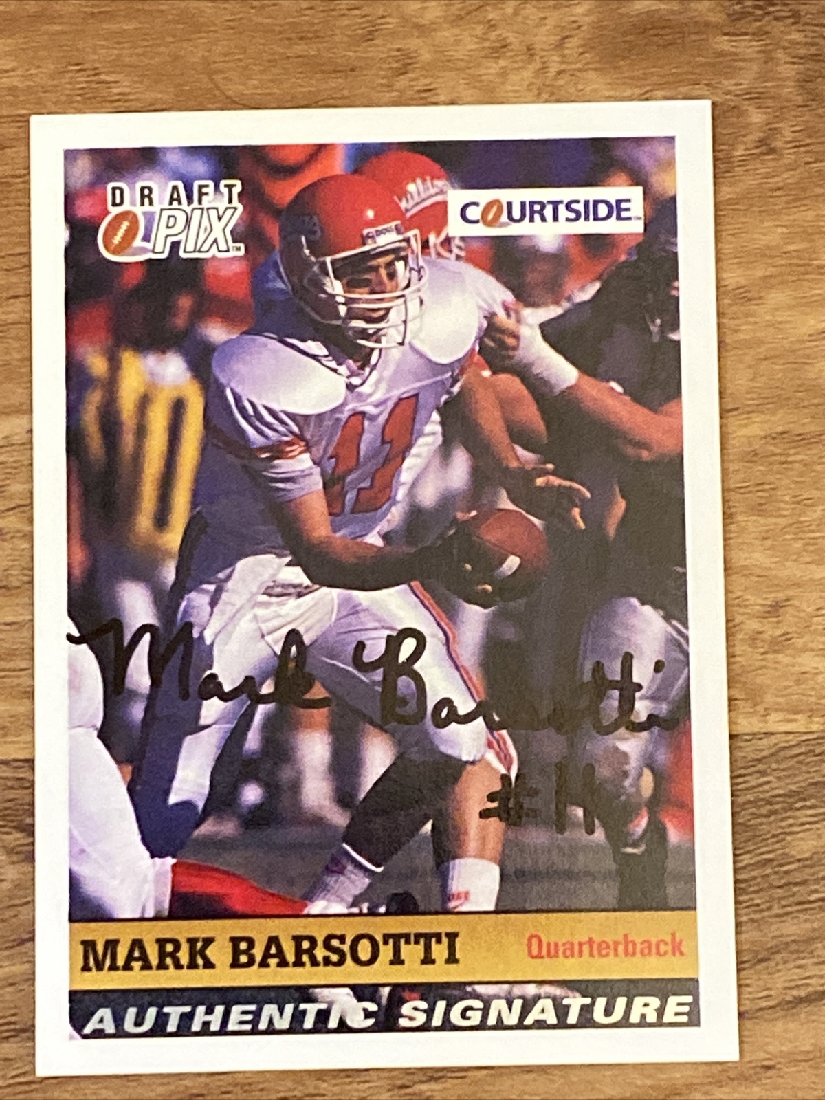 1992 Courtside 34A Mark Barsotti ERR Certified Autographed Card Fresno