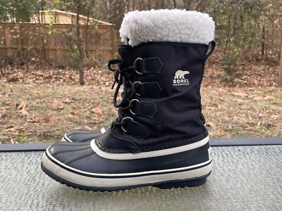 Sorel Men\'s‎ Black Leather Lace Up Duck Winter Snow Boots Waterproof Size 10 Sorel Men main image 3