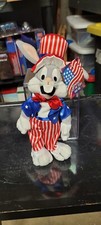 3273 NWT RETIRED Warner Bros Looney Tunes Bugs Bunny Stars Stripes Bean Bag