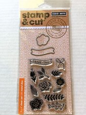 Hero Arts Clear Stamp  Cut Flowers  Banner Thin Metal Die Cut Set DC130- NEW