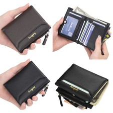 Men's PU Leather Zipper Wallet Multi Card Holder Purse With Coin Bags Handbag US