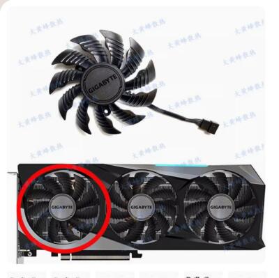 Graphics Card Fan PLA09215S12H For GIGABYTE RTX3070 LHR 8GB GAMING Magic Eagle #
