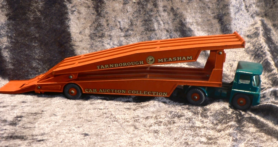 AUTOTRANSPORTER, MATCHBOX MAJOR - PACK / KING SIZE, GUY WARRIOR, orange-grün - Bild 3 von 4