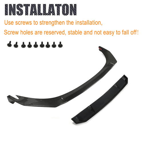 Carbon Frontlippe Front Spoilerschwert Ansatz Spoiler Für TOYOTA GR86 2022-2023 - Picture 8 of 10
