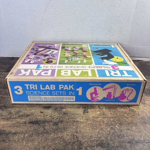 Vintage Tri Lab Pack - 3 Gilbert Science Sets In 1 - Used Condition - Picture 8 of 14