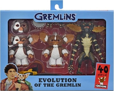 Gremlins 40th Ann Evolution Of A Gremlin 3pc 7in Action Figure Box Set