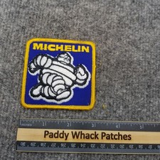 Vintage Michelin Patch Tires 70s 80s Car Auto Work Uniform Racing Automobile AB6
