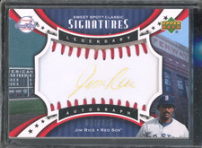 2007 Upper Deck Sweet Spot Classic JIM RICE #SPS-JR Legends Auto /175 Red Sox
