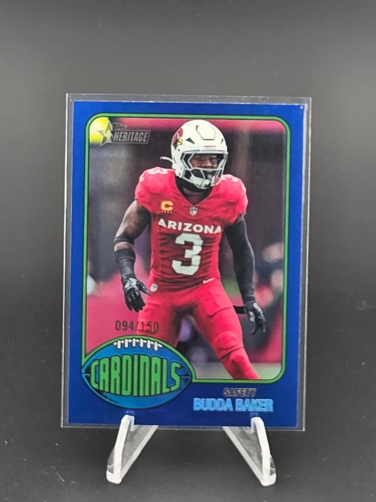 2026 Topps Heritage Budda Baker Chrome Blue #/150 #222