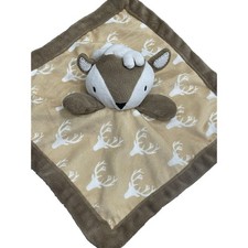 Levtex Baby Lovey Deer Buck Brown Tan Plush Woodland Forest Blanket Security