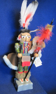 Vintage 1995 Steinbach Germany wood nutcracker ''Chief Black Hawk'' - Signed/Box