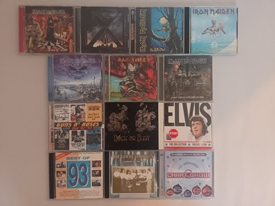 13 CDs   Iron Maiden, AC/DC, Guns N  Roses, Elvis   Zustand: Good+ bis Near Mint