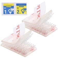 EZ Pass Mounting Strips with Adhesive for Pass/iPass 4 Pieces, Clear