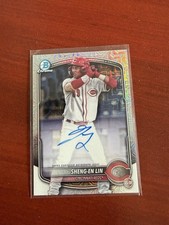 2025 Bowman Chrome Sheng-En Lin Mojo Mega Refractor Auto #BMA-SL 