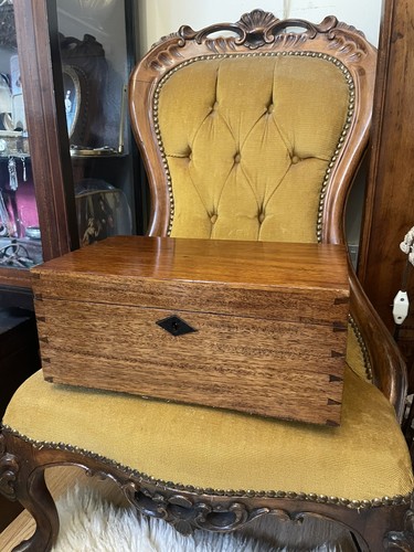 Antique large solid Wooden jewellery storage with Key