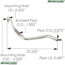 840.T900744 Turbo Oil Drain Line Cummins ISX15 - 4330744