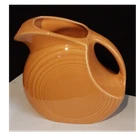 Fiesta Disk Pitcher Orange Ceramic Art Deco Style Round Marigold Contemporary