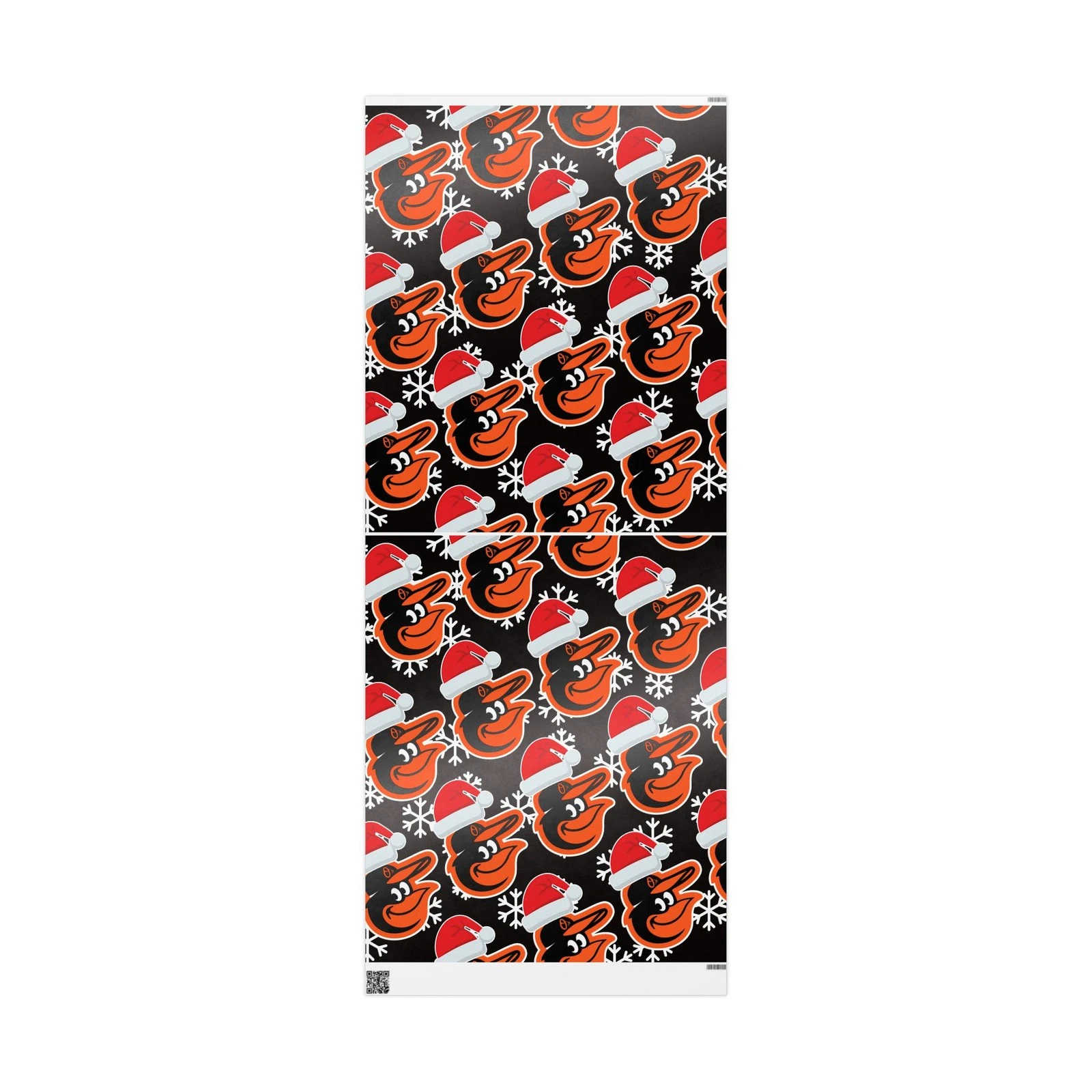 Baltimore Orioles Wrapping Papers, Christmas Gift Wrap, Baseball Team Holiday