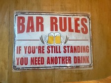 Reguły prętowe metalowy znak 