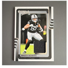 Panini 2025 Donruss Threads Brock Bowers Raiders Rookie Memorabilia #DTH-BBS