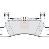 Apec BremsbeläGe Hinten FüR Porsche Cayenne 92A 2010 Brembo