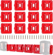 12 Pack Battery Holder for Milwaukee M18 18V Battery Mounts Dock Holder Fit f...