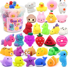 30 Pack Mochi Squishy Toys, Party Favors for Kids 4-8-12, Classroom Birthday Xma