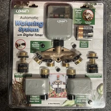 NEW Orbit Automatic Digital Yard Watering Timer System 3 Zone Valves 27665