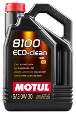 Motul 5L Synthetic Engine Oil 8100 0W30 4x5L ECO-CLEAN  ACEA C2 API SM ST.JLR