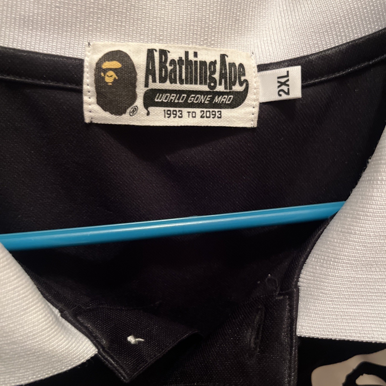 BAPE Black & White Checkered Caesar Game Jersey F… - image 2