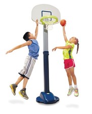 Little Tikes Adjustable Basketball Hoop Set for Kids Indoor Outdoor