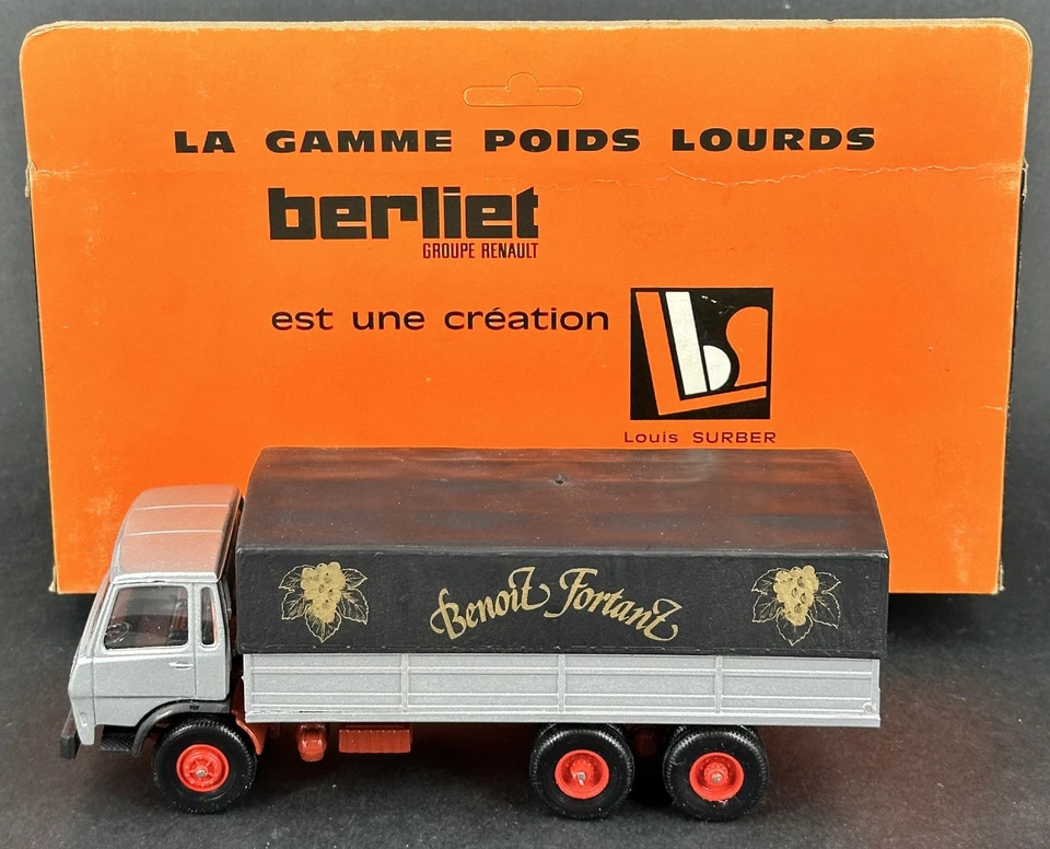 LBS ELIGOR BERLIET GR 190 TRANSPORT BENOIT FORTANT + BOITE - Photo 3/4