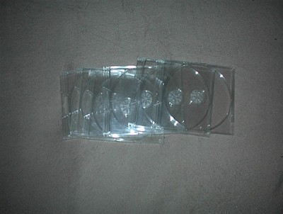 °°° 10 CD / DVD Slimcases / Slim Leerbox / Jewelcase / Leerhülle transparent °°°
